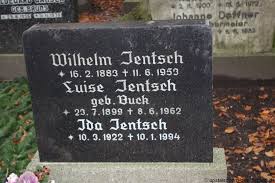 Grab von Wilhelm Jentsch (16.02.1883-11.06.1953), Friedhof Emden ...