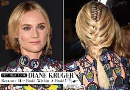 Diane rocked a fashion-forward double braid on the red carpet! - get-the-look-diane-kruger-the-bridge-season2-premiere