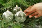 Glass xmas decorations