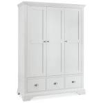 White triple wardrobes