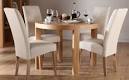 Images for round oak dining table set