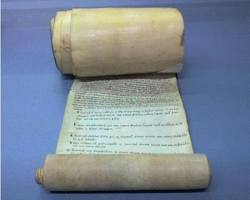 Image of document or scroll, representing the Urbarial Regulations