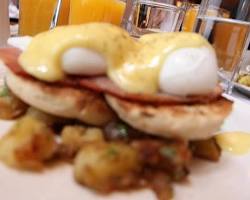 Image of Eggs Benedict at Balthazar NYC