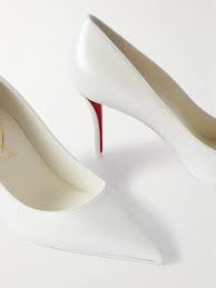 Christian Louboutin Miss Z 100mm Metallic Leather Pumps In Rose Gold | ModeSens