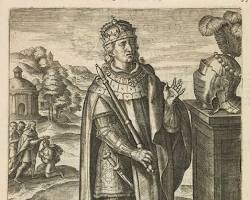 Image of Louis the Pious as Charlemagne's son illustration