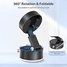 CreaDream Vacuum Magnetic Suction Car Phone Holder, 2025 Upgraded Foldable Suction Cup Phone Mount Stand with 360° Rotation, Car Accessories for All Smartphones, for Shower/Car/Mirror/Smooth Surface : Amazon.in: Electronics
