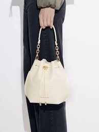 Cassiopeia Bucket Bag - Cream - Product from CHARLESKEITH.com