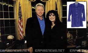 Image result for bill clinton scandal stained dress