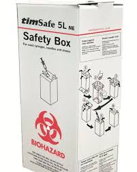 Medical Sharps box/ safety box (box of 25) Safeguard Your ...
