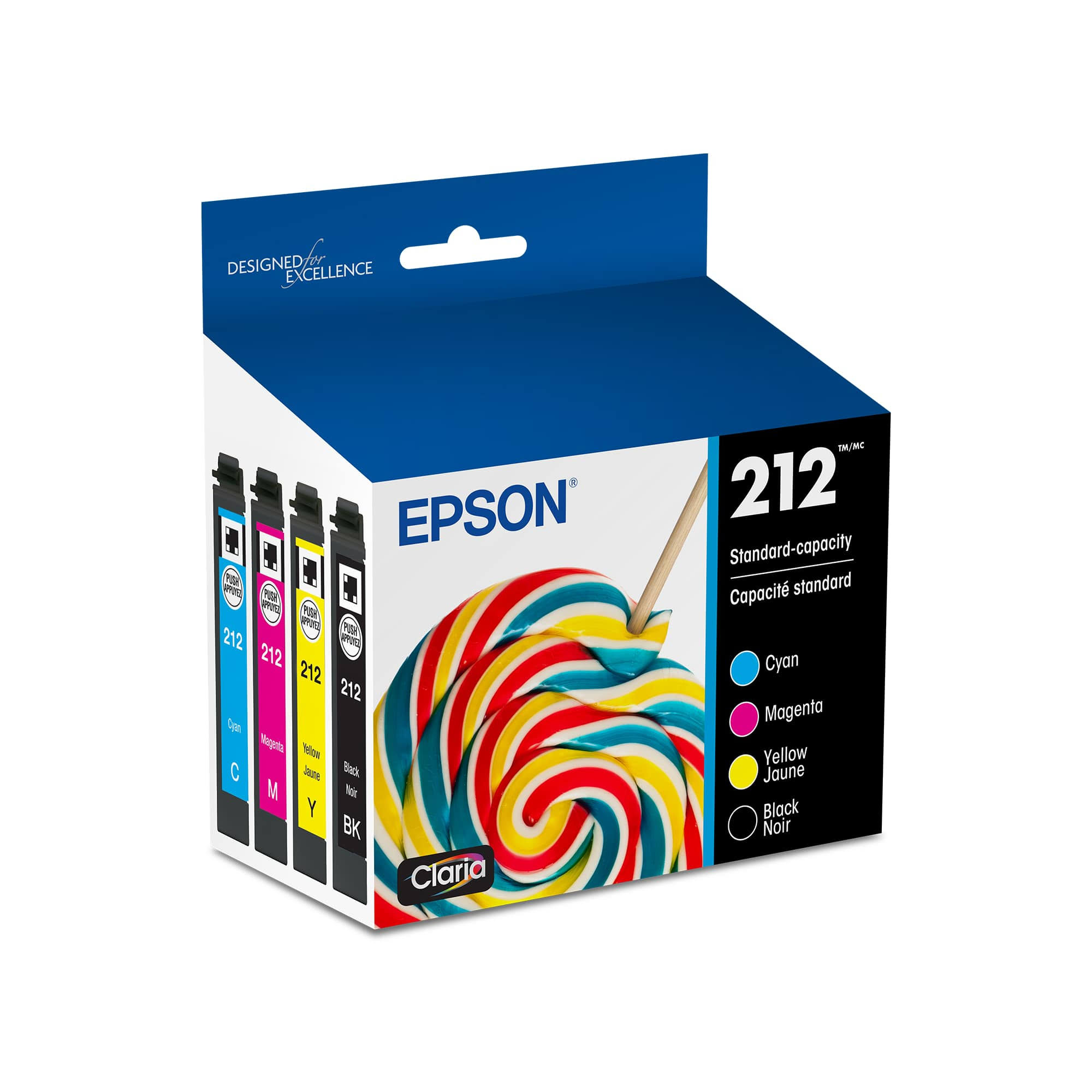 Epson 212 Claria Ink Standard Capacity Black & Color Cartridge Combo Pack
