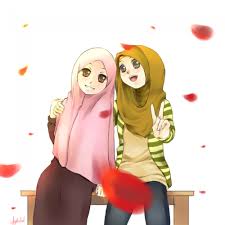 Hasil gambar untuk kartun muslimah sahabat tomboy