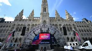 Thousands of fans arrive in Vienna as 70th edition of Eurovision kicks off