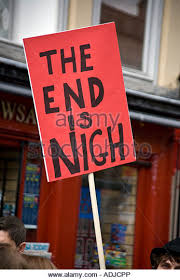 Résultat de recherche d'images pour "the end is nigh"