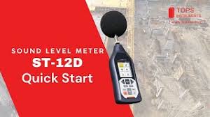 Sound Level Meter T 12D - Quick Start - YouTube