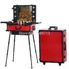 Makeup trolley with lights