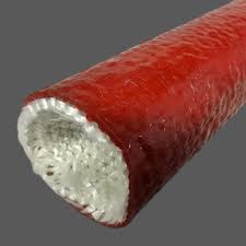 Knitted Fibreglass Sleeving with Red Silicone Coating ...