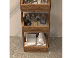 Banyo Ahşap Raf resmi