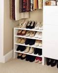 Shoe racks for closets