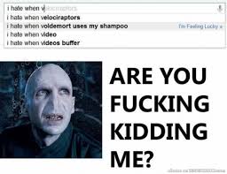 i hate when voldemort uses my shampoo | Tumblr via Relatably.com