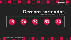 Quina hoje: resultado do concurso 7064 e números sorteados; uma aposta vence e leva R$ 1,4 milhão