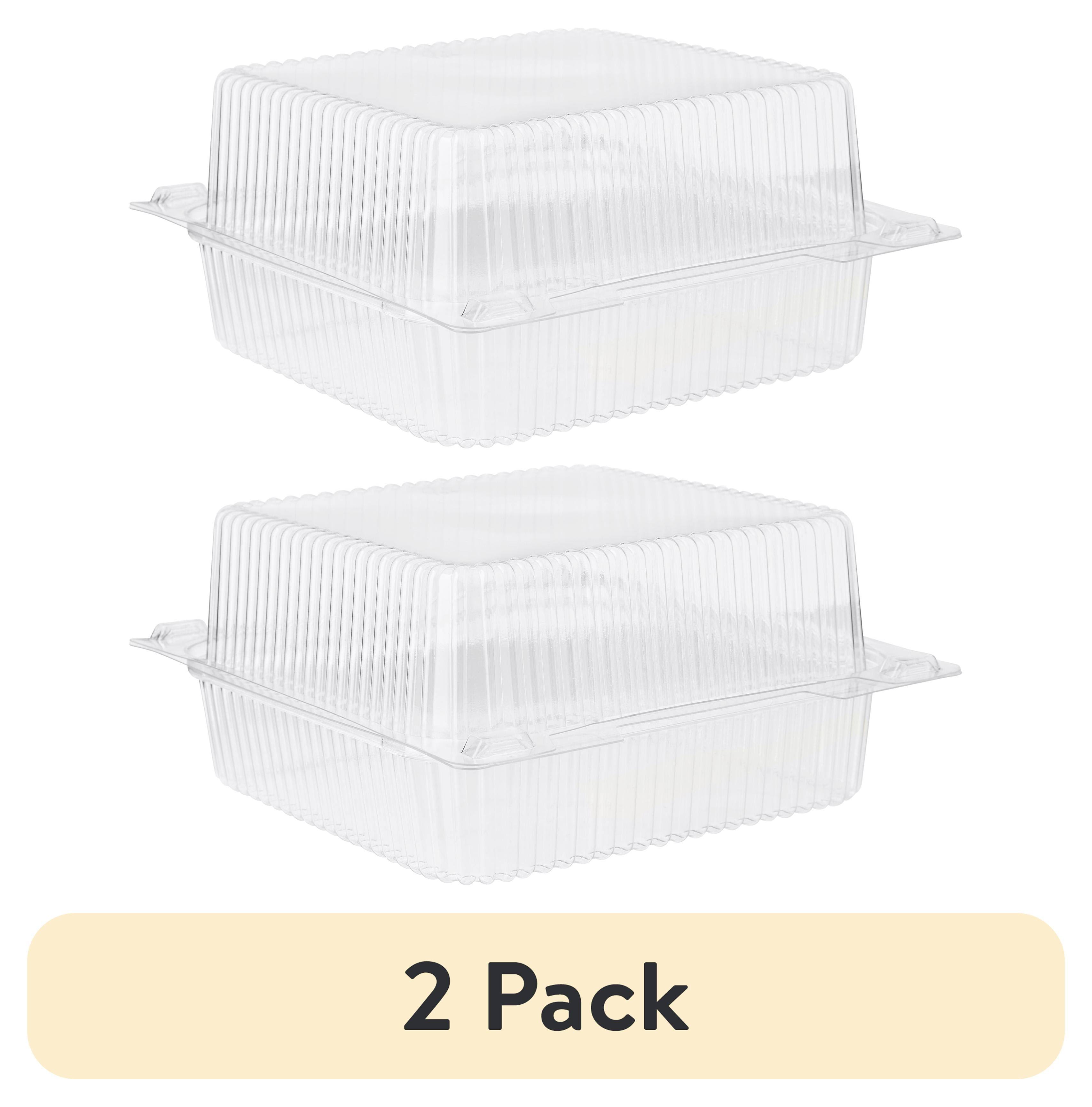(2 pack) Clear Treat Boxes, 4 Count, by Way To Celebrate, Size: 6.5 inch_x_3.19 inch