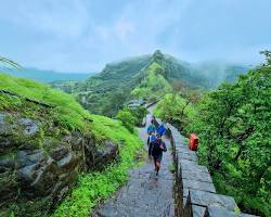 Image of Raigad in Monsoon