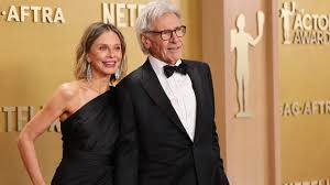Harrison Ford makes rare appearance with wife Calista Flockhart