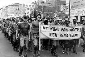 Afbeeldingsresultaat voor we wont fight another rich man's war