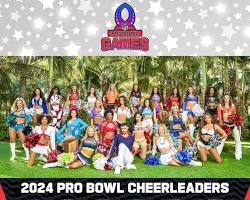Image of 2024 Pro Bowl Cheerleaders in action