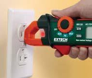 Extech MA120 AC/DC Mini Clamp Meter+Voltage Detector: 200A ...
