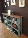 Muebles con cajas de fruta de madera