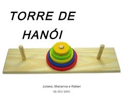 Resultado de imagem para torre de hanoi