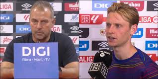 Flick y De Jong también denuncian el apagón del VAR: «No es una Liga seria, que lo solucionen»