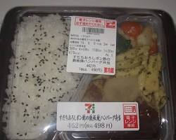 セブンイレブン ハンバーグ弁当 おろしポン酢の画像