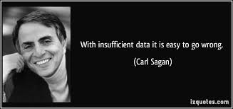 With insufficient data it is easy to go wrong. via Relatably.com