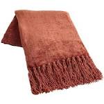 Chenille throw blanket