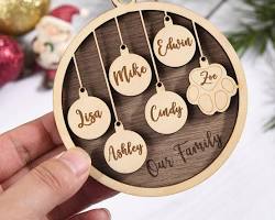 Gambar Wood Christmas ornament