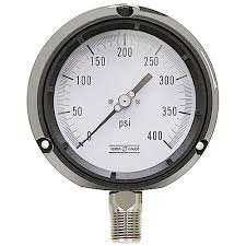 1500 PSI Pressure 4.5" Dia. Dry Flange Panel Mount 1/2" NPT ...