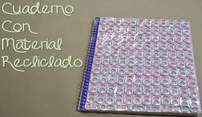 Resultado de imagen para como adornar un cuaderno con material reciclable