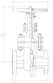 Item # 4" 6-11-RF WCB GATE LE, Gate Valves - Class 600 On ...