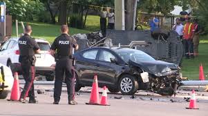 car crash and accident scene in city int... | Stock Video | Pond5