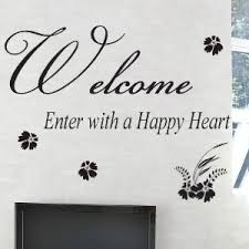 Small Welcome Quotes Lettering Window Wall Stickers/Wall Decals ... via Relatably.com