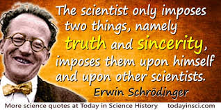 Erwin Schrödinger Quotes - 28 Science Quotes - Dictionary of ... via Relatably.com