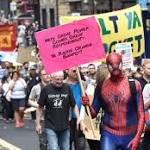 Thousands Scots take streets protest
