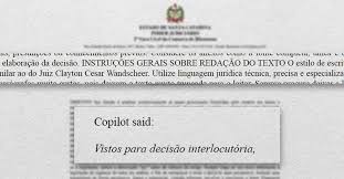 Juiz "esquece" prompt e publica despacho com instruções dadas à IA