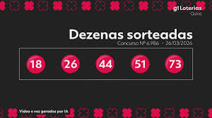 Quina hoje: resultado do concurso 6986 e números sorteados