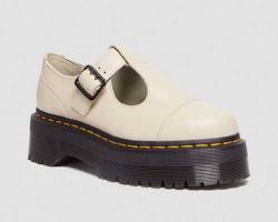boot dr. martens bethan pisa leather platform mary jane shoes 'beige' 1152ashd02eb14gs