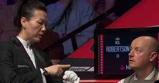 World Snooker Championship star clashes with referee as VAR called into action