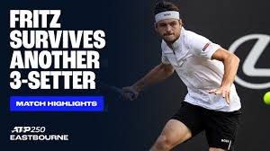 Highlights: Fritz holds off Davidovich Fokina for Eastbourne 2025 final spot