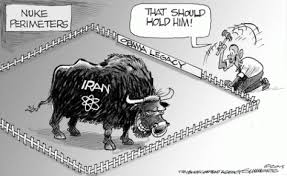 Risultati immagini per nuclear iran peace missile cartoon